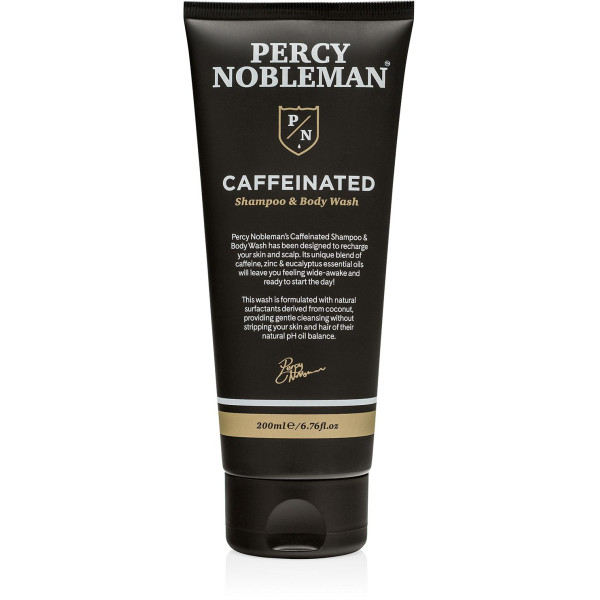 Percy Nobleman Coffeinated Shampoo and Body Wash Šampūnas ir kūno prausiklis su kofeinu, 200 ml