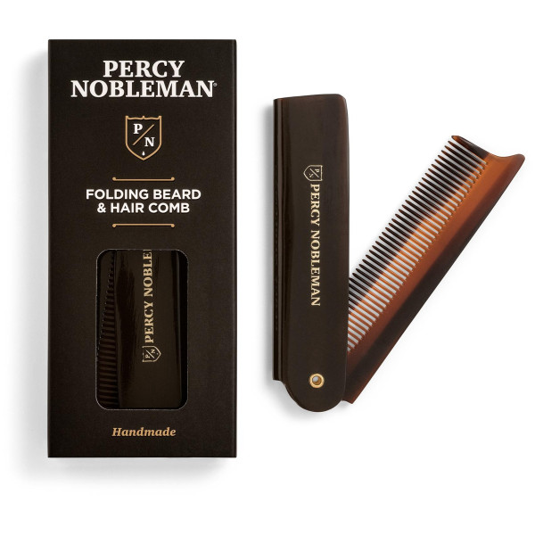 Percy Nobleman Folding Beard & Hair Comb Sulankstomos barzdos ir ūsų šukos, 1vnt