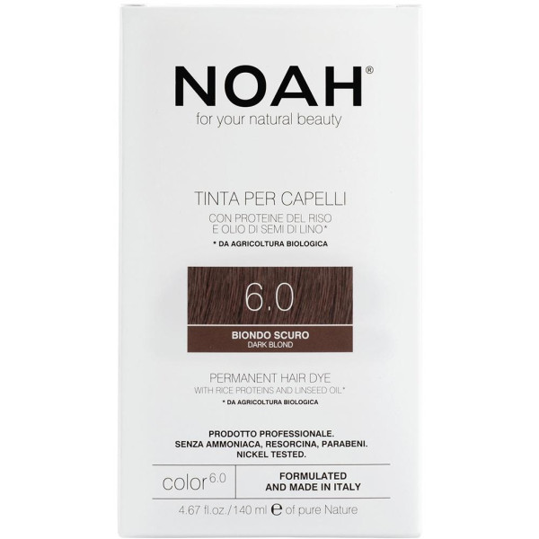 Noah Permanent Hair Dye 6.0 Dark Blond Ilgalaikiai plaukų dažai, 140 ml