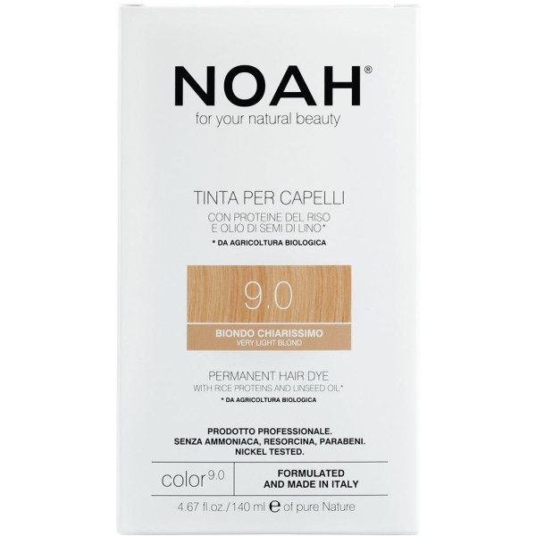 Noah Permanent Hair Dye 9.0 Very Light Blond Ilgalaikiai plaukų dažai, 140 ml