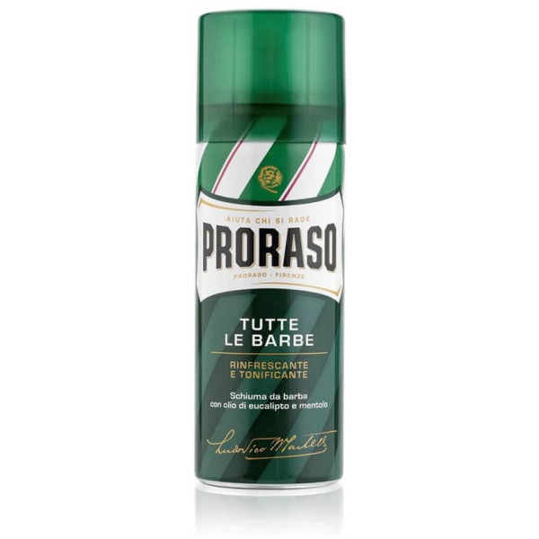 Proraso Green Line Shaving Foam gaivinančios skutimosi putos, 100 ml