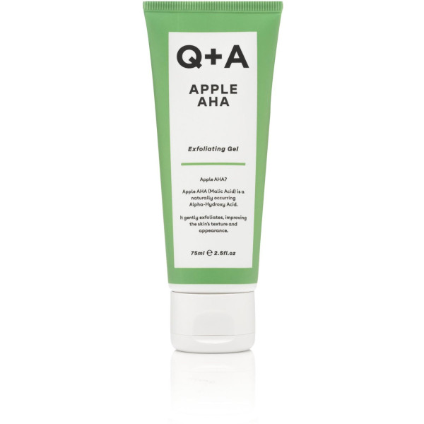 Q+A Apple AHA Exfoliating Gel Gelinis veido šveitiklis, 75 ml