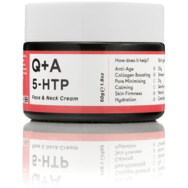 Q+A 5-HTP Face & Neck Cream Veido ir kaklo kremas, 50 ml