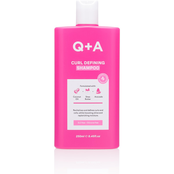 Q+A Curl Defining Shampoo šampūnas garbanotiems plaukams, 250 ml