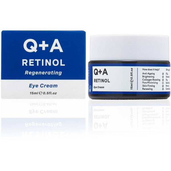 Q+A Retinol Regenerating Eye Cream atkuriamasis paakių kremas, 15 ml