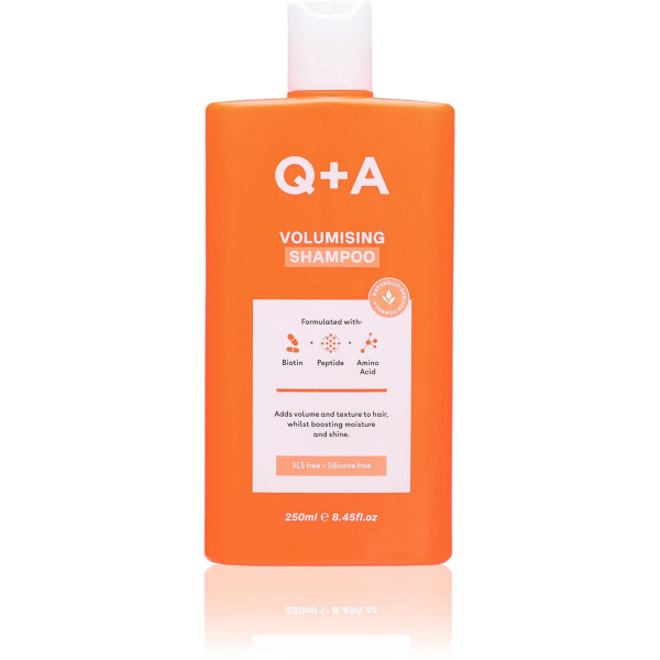 Q+A Volumising Shampoo apimties suteikiantis šampūnas su biotinu, 250 ml