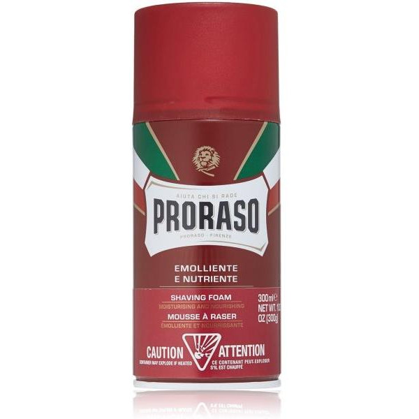 Proraso Red Line Shaving Foam Odą minkštinančios skutimosi putos, 300 ml