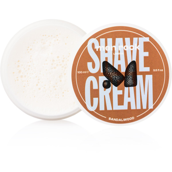 Men Rock Sandalwood Shave Cream Saltalmedžio aromato skutimosi kremas, 100 ml