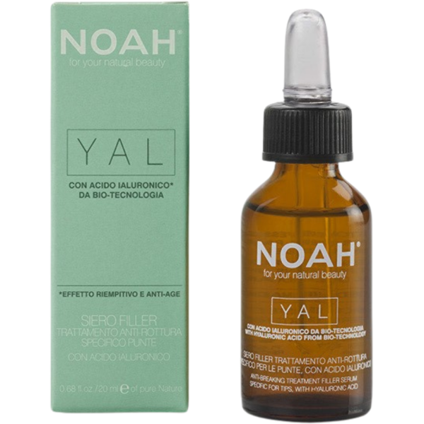 Noah YAL Anti-Breaking Filler Serum Atkuriamasis hialurono serumas lūžinėjantiems ir pažeistiems plaukams, 20 ml