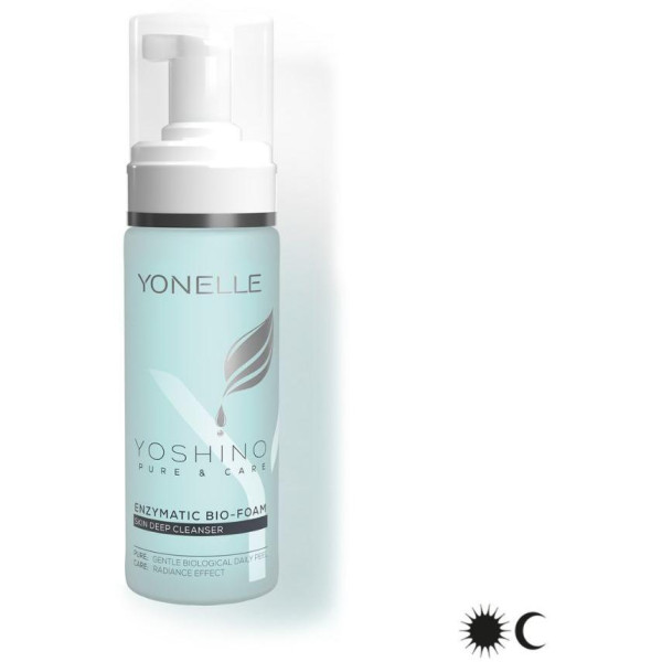 Yonelle Yoshino Enzymatic Bio-Foam Giliai valančios veido prausimosi putos, 160 ml