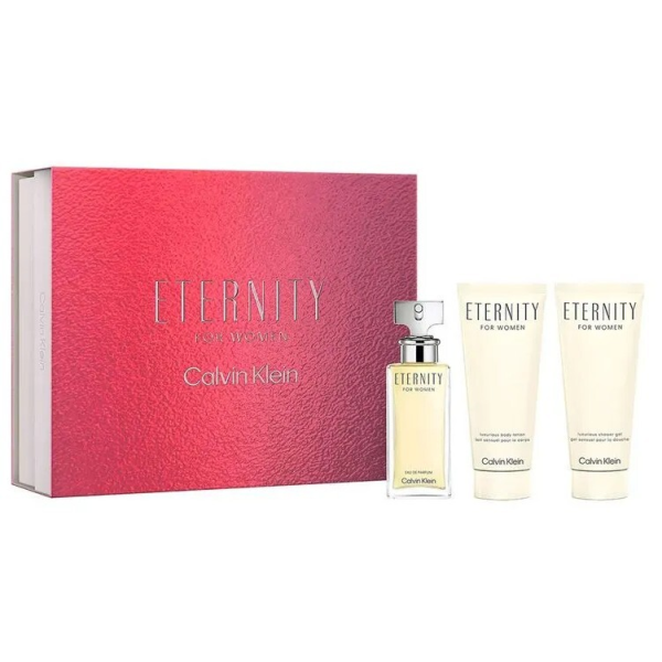 Calvin Klein Eternity EDP parfumuotas vanduo moterims ​​, 100 ml + body lotion, 100 ml + EDP, 10 ml