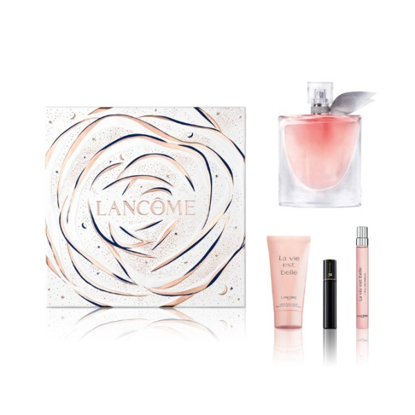 Lancôme La Vie Est Belle EDP parfumuotas vanduo moterims ​​, 100 ml + EDP, 10 ml + body lotion, 50 ml + black mascara 2 ml