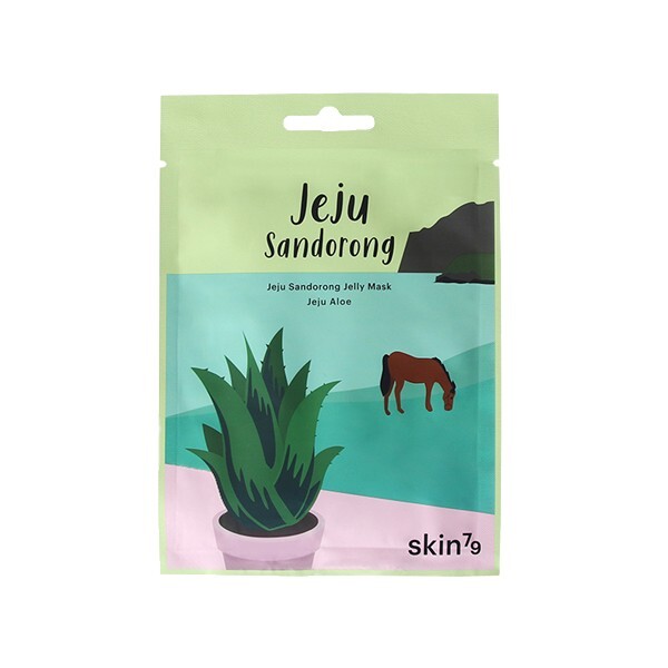 skin79 Jeju Sandorong Jelly Mask -  Jeju Aloe  raminanti gelinė lakštinė veido kaukė su alaviju, 33 ml