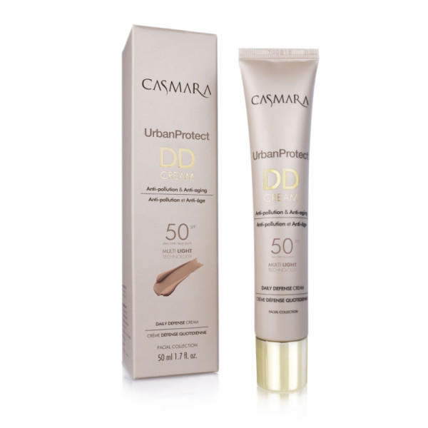 Maskuojamasis veido odos kremas Casmara DD Cream Urban Protect SPF 50 Dark 02, 50 ml