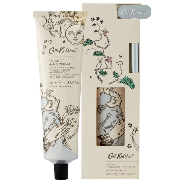 Rankų kremas Heathcote & Ivory Cath Kidston Power To The Peaceful Hand Cream & Twist Key, 100 ml, su kremo spaustuku