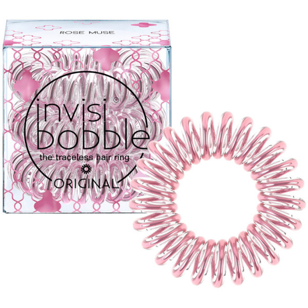 Gumytės plaukams Invisibobble Time To Shine Rose Muse, 3 vnt.