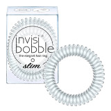 Gumytės plaukams Invisibobble Slim Crystal Clear, 3 vnt.