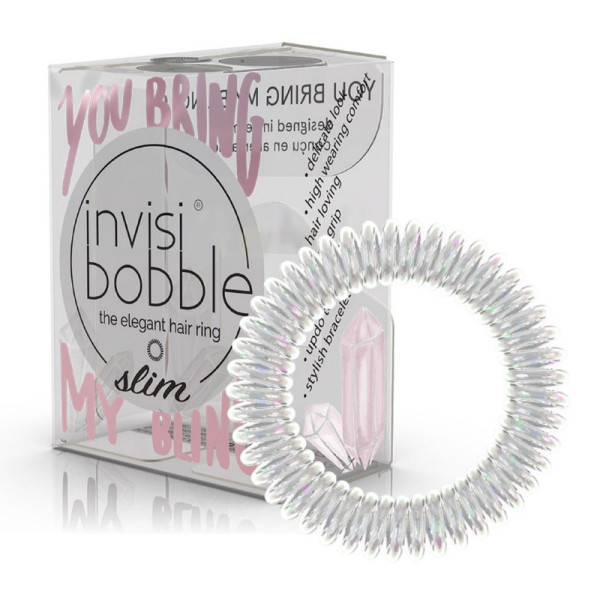 Gumytės plaukams Invisibobble Slim Traceless Hair Ring Sparks Flying You Bring my Bling, 3 vnt.