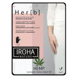 Kaukė rankoms Iroha Hand Mask Gloves Cannabis Seed Oil, su kanapių sėklų aliejumi, 1 pora, 2 x 8 g