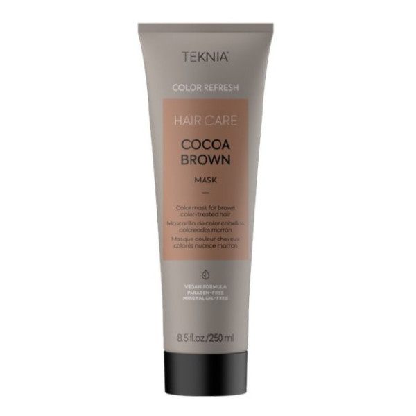 Rudą spalvą paryškinanti kaukė Lakme Teknia Cocoa Brown Mask, 250 ml