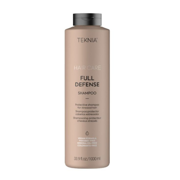 Apsauginis šampūnas plaukams Lakme Teknia Full Defense Shampoo, žalingo aplinkos poveikio paveiktiems plaukams, 1000 ml