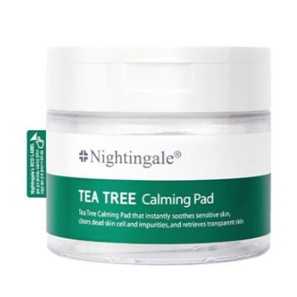 Raminamieji padeliai veidui Nightingale Tea Tree Calming Pad, 60 padelių