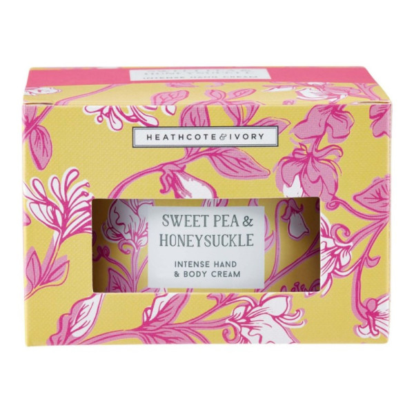 Rankų ir kūno kremas Heathcote & Ivory Sweet Pea & Honeysuckle Intense Hand & Body Cream, 200 ml