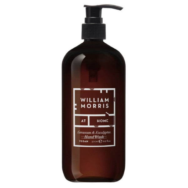 Skystas rankų muilas Heathcote & Ivory William Morris At Home Useful & Beautiful Geranium & Eucalyptus Hand Wash, 500 ml