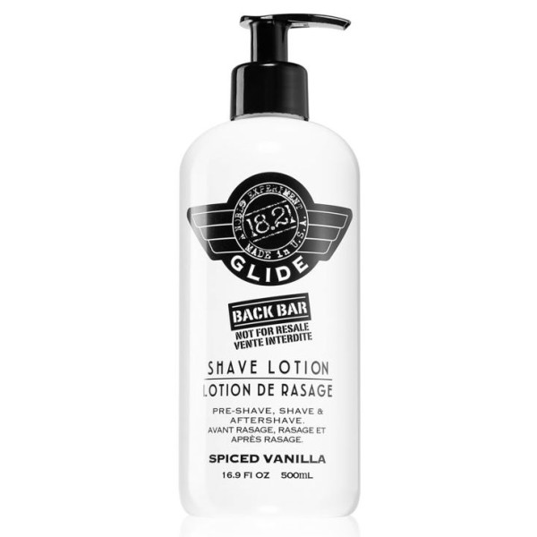 18.21 Man Made Shave Lotion Spiced Vanilla daugiafunkcė priemonė vyrams: prieš skutimąsi, skutimosi metu ir po jo, 500 ml