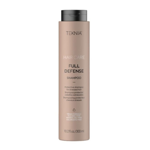 Apsauginis šampūnas plaukams Lakme Teknia Full Defense Shampoo, žalingo aplinkos poveikio paveiktiems plaukams, 300 ml