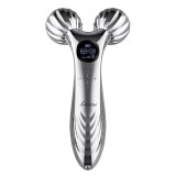 Be Osom Face Roller Massager Silver vibruojantis veido ir kūno masažuoklis, įkraunamas