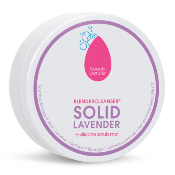 BeautyBlender Blendercleanser Solid Lavender makiažo kempinėlių valiklis - muilas, 16 g