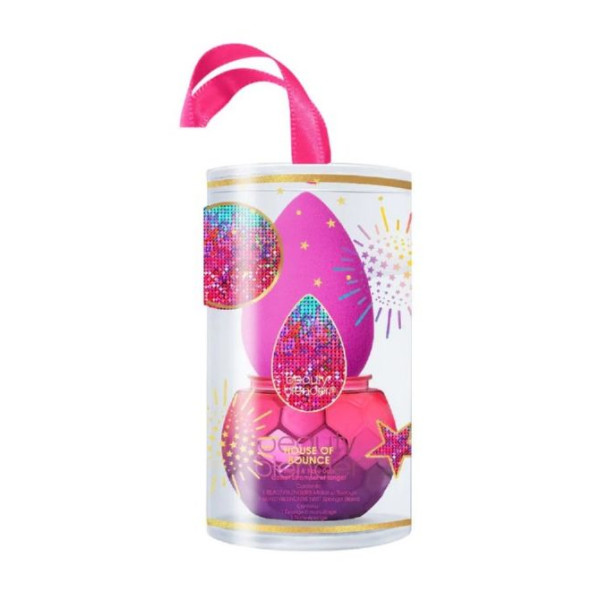 BeautyBlender Limited Edition Blend & Store Duo House Of Bounce makiažo kempinėlė su laikikliu