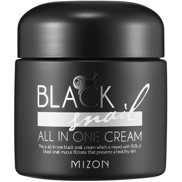 Daugiafunkcinis veido kremas Mizon Black Snail All in One Cream su juodųjų sraigių ekstraktu, 75 ml