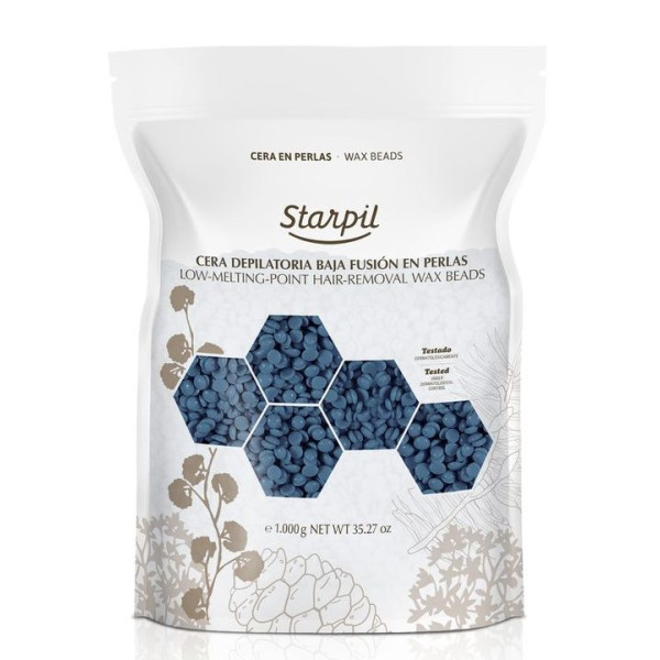 Depiliacinis vaškas granulėmis Starpil Wax In Pearls Blue 2AB, 1 kg