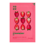 Holika Holika Pure Essence Mask Sheet - Strawberry lakštinė veido kaukė su braškių ekstraktu, 20 ml