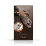 Kaukė pėdoms Voesh Collagen Socks, su kolagenu, argano ir alyvuogių aliejais, intensyviai drėkina pėdas, 1 pora kojinių