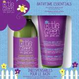  Little Green Bathtime Essentials plaukų ir kūno priežiūros priemonių rinkinys vaikams: plaukų šampūnas-kūno prausiklis, 240 ml ir kūno losjonas, 180 ml