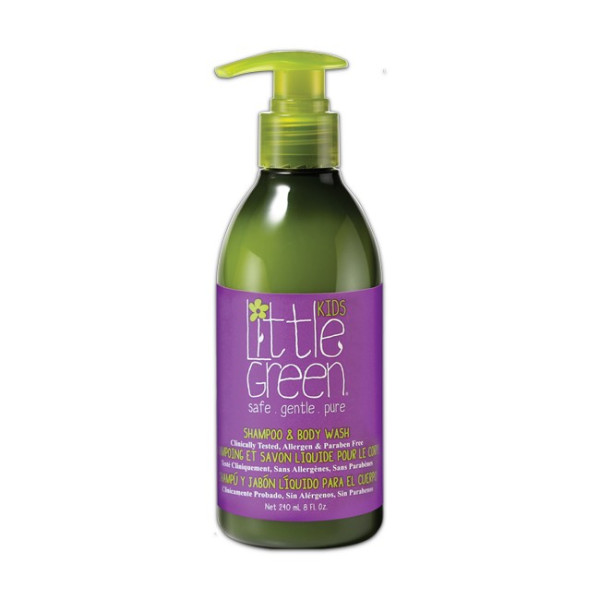 Little Green Kids Shampoo & Body Wash plaukų šampūnas ir kūno prausiklis vaikams, 240 ml