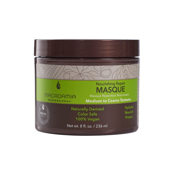 Macadamia Nourishing Repair Masque maitinamoji, drėkinamoji plaukų kaukė skirta sausiems plaukams, 236 ml