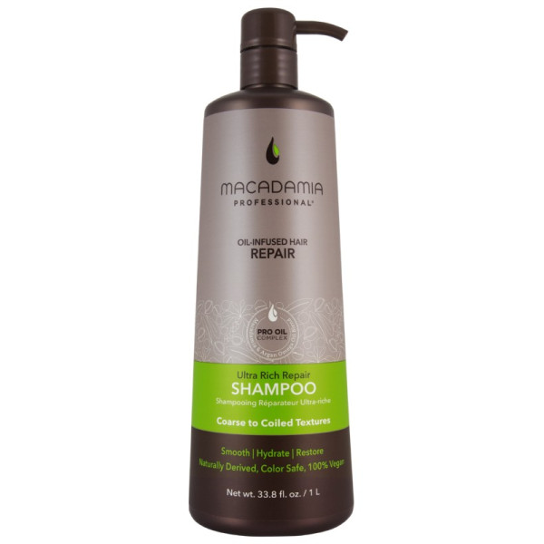Macadamia Ultra Rich Repair Shampoo drėkinamasis šampūnas sausiems, pažeistiems plaukams, 1000 ml
