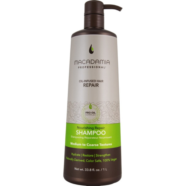 Maitinamasis, drėkinamasis šampūnas sausiems plaukams Macadamia Nourishing Repair Shampoo, 1000 ml