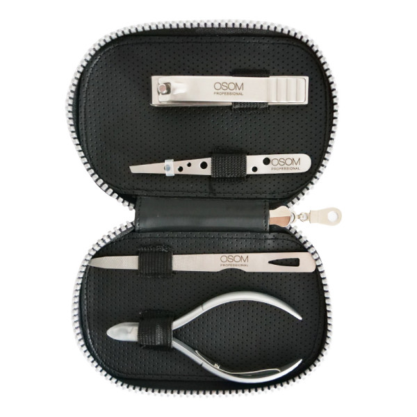 Manikiūro įrankių rinkinys Osom Professional Manicure Set, 4 įrankių