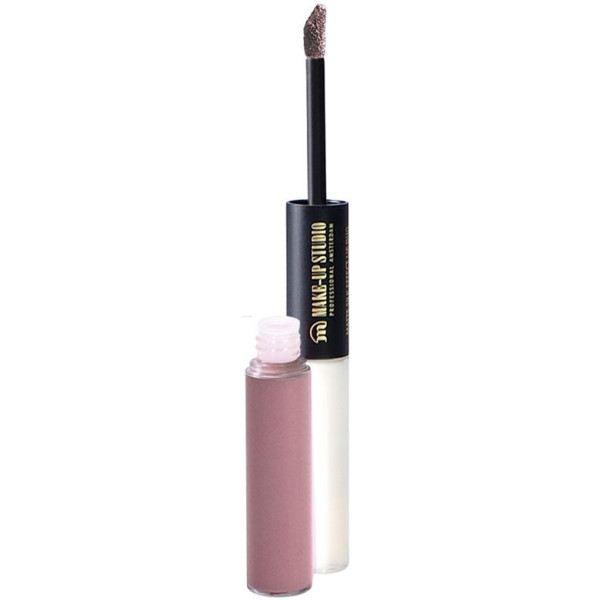 Matiniai lūpų dažai Make Up Studio Matte Silk Effect Lip Duo Blushing Nude, dvipusiai, 7.6 ml