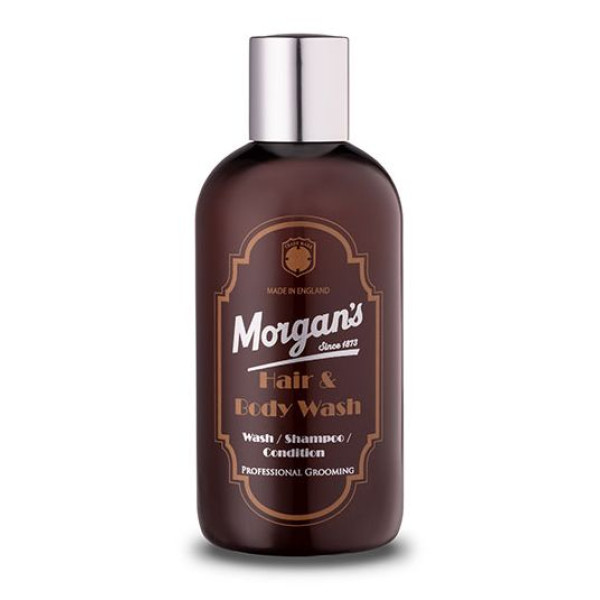 Morgan's Pomade Hair & Body Wash daugiafunkcė priemonė vyrams 3 in 1: šampūnas, kondicionierius ir kūno prausiklis viename, 250 ml
