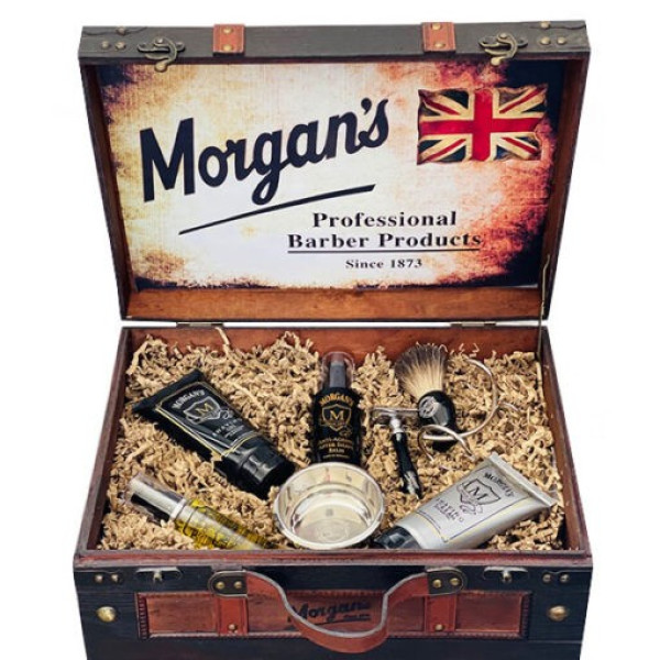 Morgan's Pomade skutimosi priežiūros priemonių rinkinys Morgan's Ultimate Shaving Case