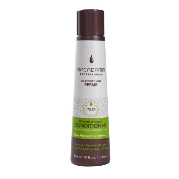 Neapsunkinantis plaukų drėkinamasis kondicionierius Macadamia Weightless Repair Conditioner, 300 ml