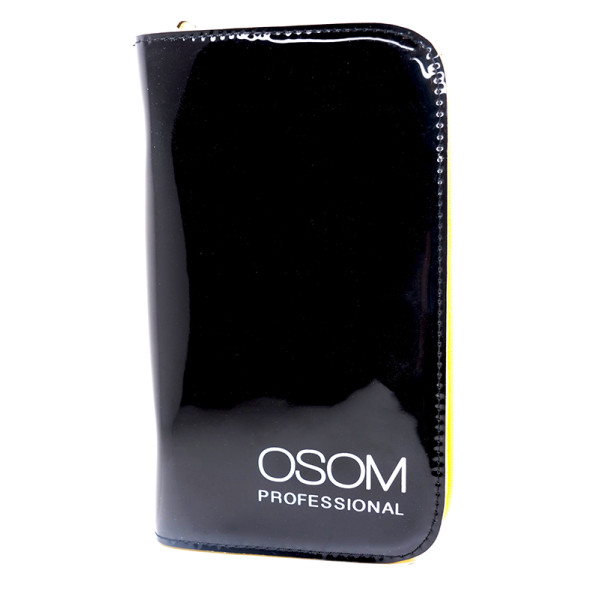 Osom Professional Black Scissor Case OSOMCASEBL dėklas žirklėms, juodos spalvos, 2 žirklėms ir šukoms