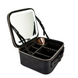 OSOM Professional Cosmetic Case With Lighted Mirror OSOMP040BL lagaminas kosmetikos priemonėms, juodos spalvos