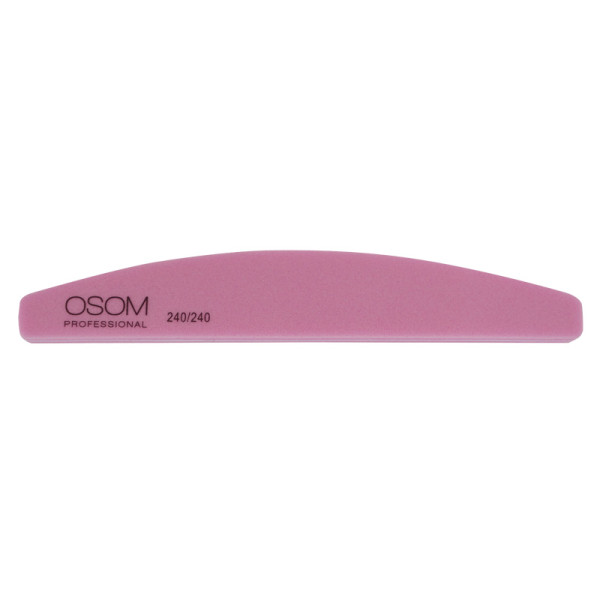 Osom Professional, Half Moon Shape SD1793240240 dildė nagų poliravimui, rožinė, 240/240, 1 vnt., 1/12